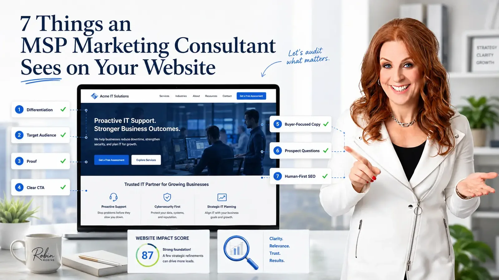 7 Things an MSP Marketing Consultant Sees in the First 30 Minutes on Your Website