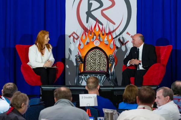 Robin Robins with Kevin O'Leary