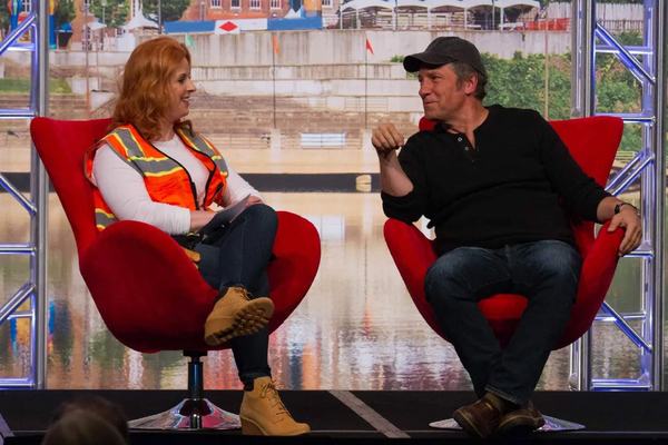 Robin Robins with Mike Rowe