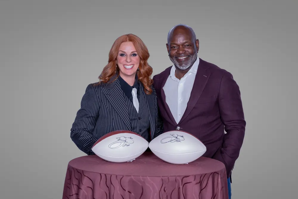 Robin Robins with Emmitt Smith