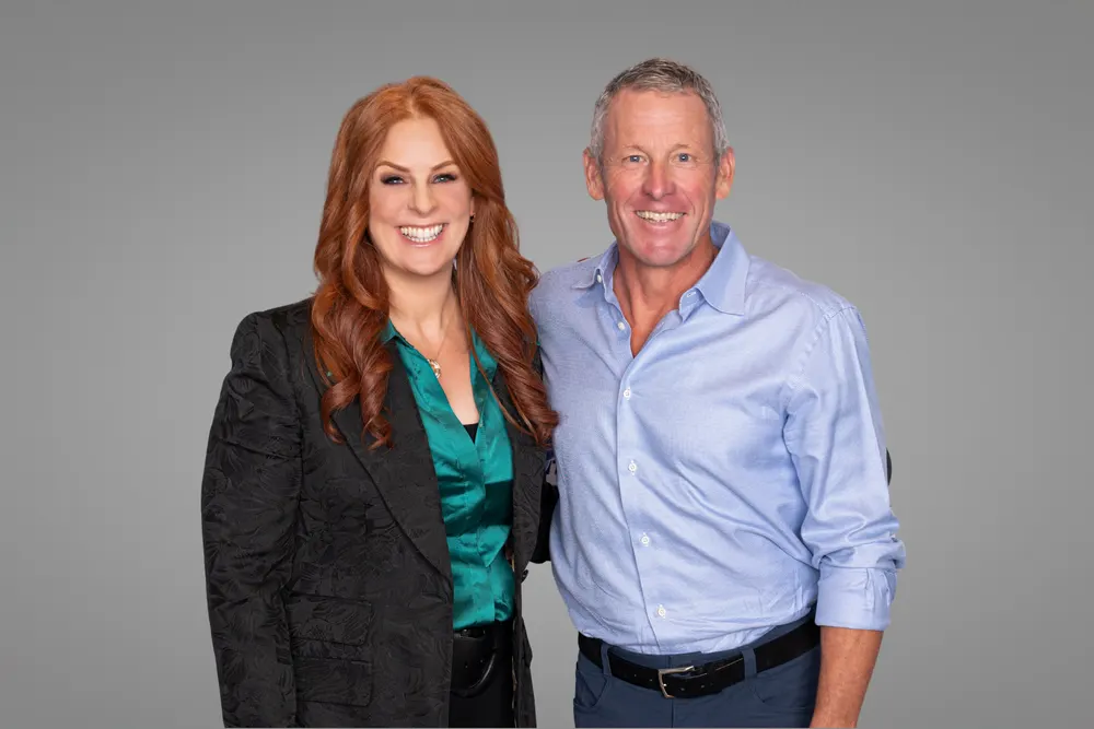 Robin Robins with Lance Armstrong