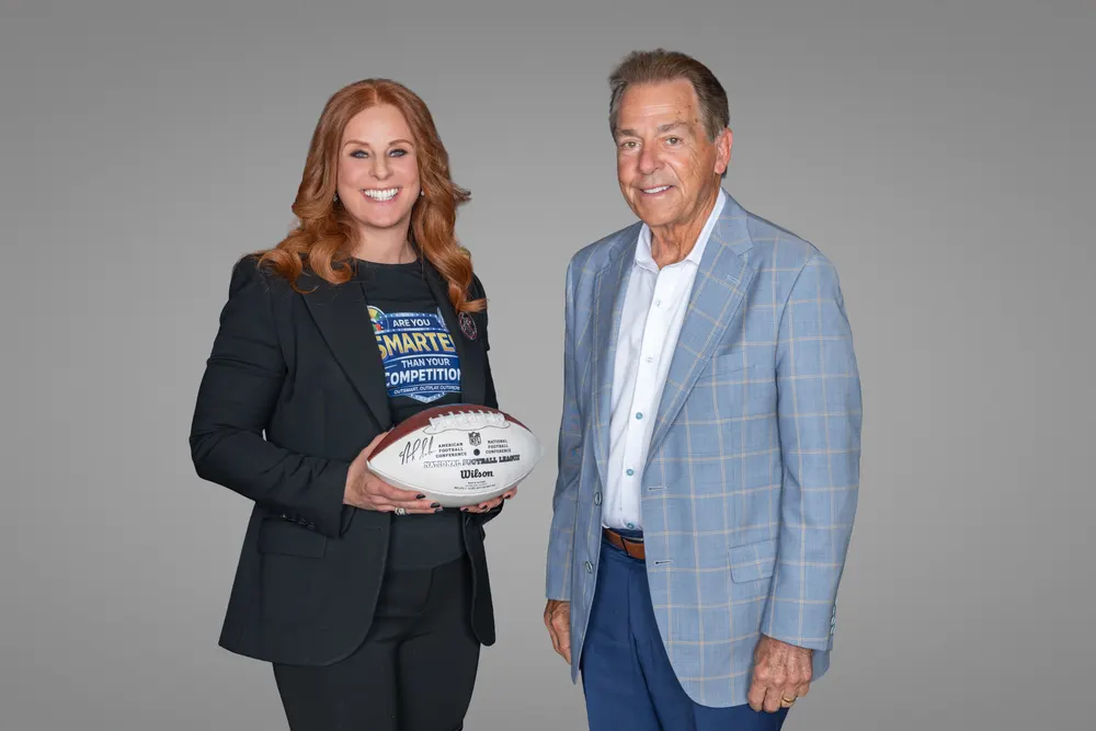 Robin Robins with Nick Saban