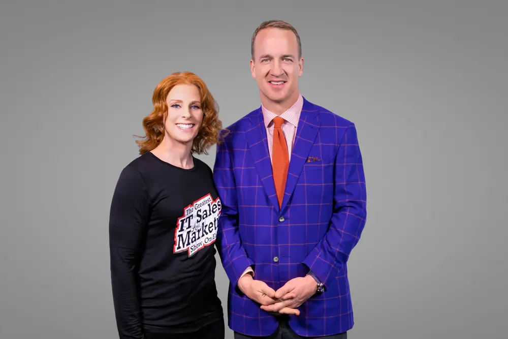 Robin Robins with Peyton Manning
